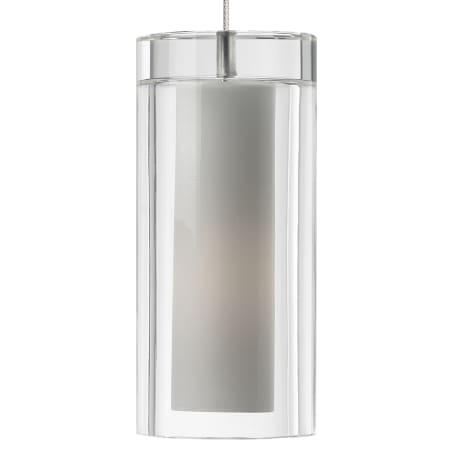A large image of the Tech Lighting 700MPSARC Clear with Satin Nickel finish