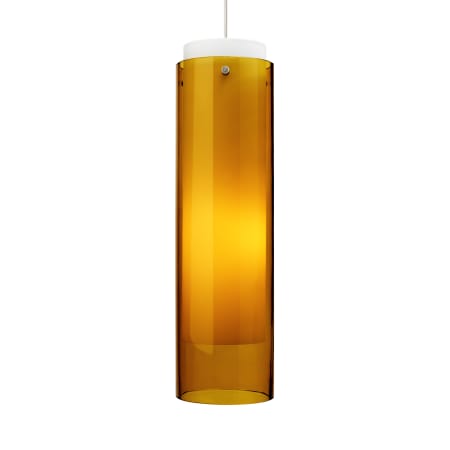 A large image of the Tech Lighting 700TDECGPA Amber with Antique Bronze finish