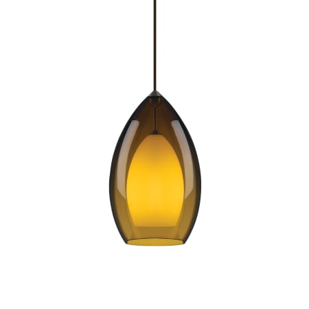 A large image of the Tech Lighting 700TDFIRGPA Amber with Antique Bronze finish