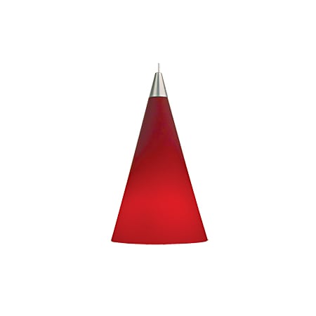 A large image of the Tech Lighting Cone Pendant-Red Red