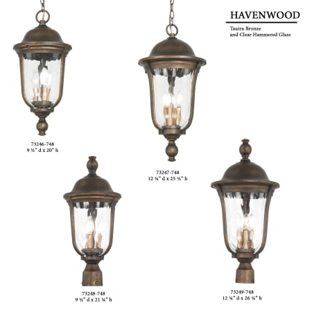 A large image of the The Great Outdoors 73246 Havenwood Pendant / Post Collection