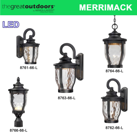 A large image of the The Great Outdoors 8764-66-L Merrimack LED Collection