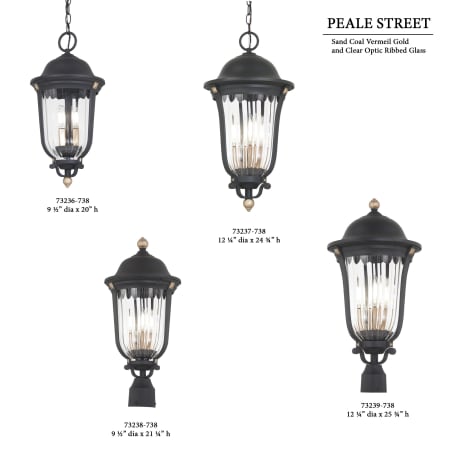A large image of the The Great Outdoors 73237 Peale Street Pendant Post Collection.jpg