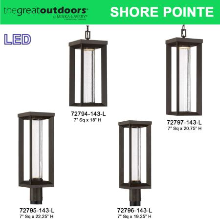 A large image of the The Great Outdoors 72797  Shore Pointe Post and Pendant Collection