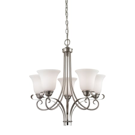 A large image of the Thomas Lighting 1005CH Brushed Nickel