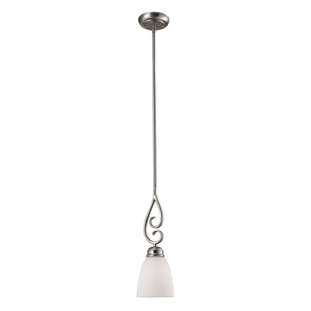 A large image of the Thomas Lighting 1101PS Brushed Nickel