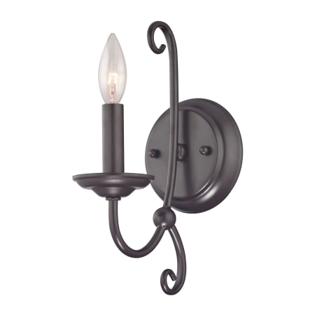 A large image of the Thomas Lighting 1501WS Oil Rubbed Bronze