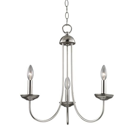 A large image of the Thomas Lighting 1533CH Brushed Nickel