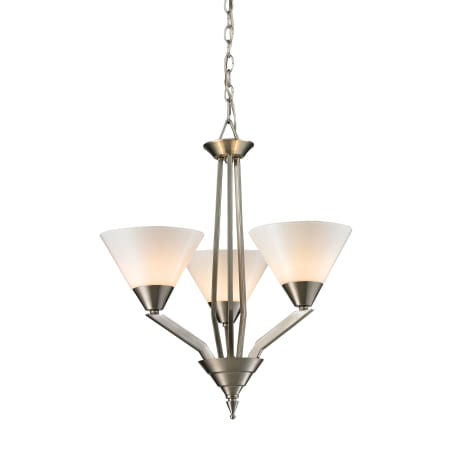 A large image of the Thomas Lighting 2453CH Brushed Nickel