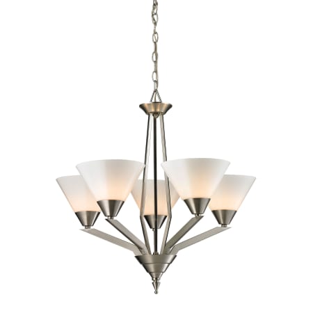A large image of the Thomas Lighting 2455CH Brushed Nickel