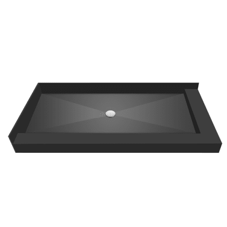 Tile Redi 3460CDR-PVC Black 34" x 60" Corner Shower Pan with Double