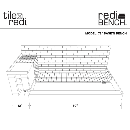 A large image of the Tile Redi P3660RRB36KIT Alternate Image