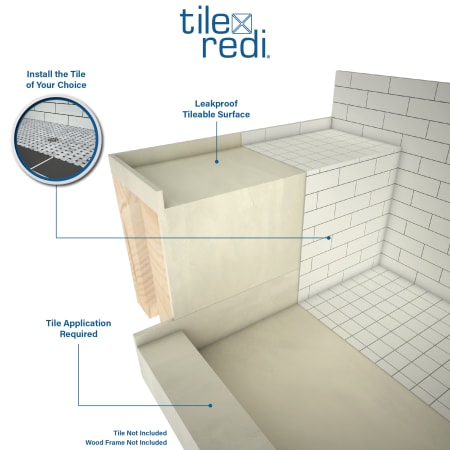 A large image of the Tile Redi P3660RRB36KIT Alternate Image
