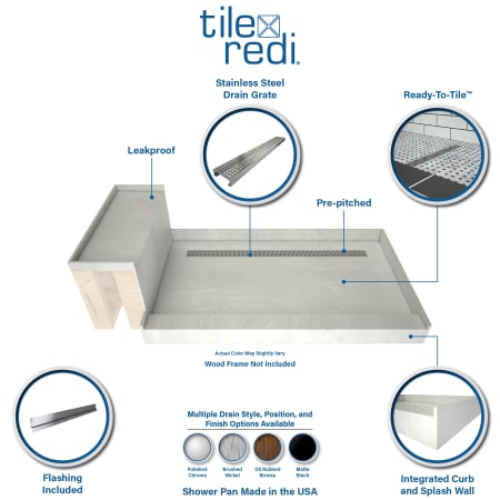 A large image of the Tile Redi RT3448C-RB34-KIT Alternate Image