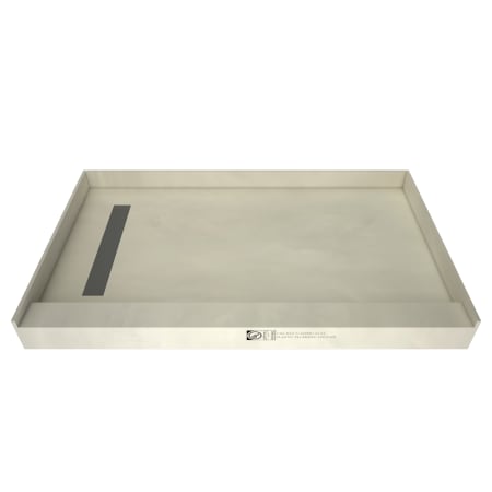A large image of the Tile Redi RT3460L-PVC3 Brushed Nickel