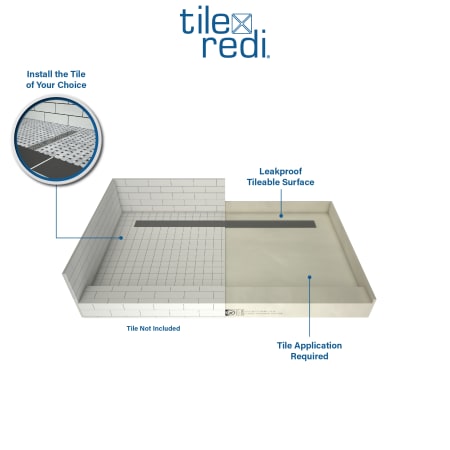 A large image of the Tile Redi RT3460L-PVC3 Alternate Image