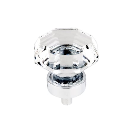 A large image of the Top Knobs TK128 Polished Chrome / Clear