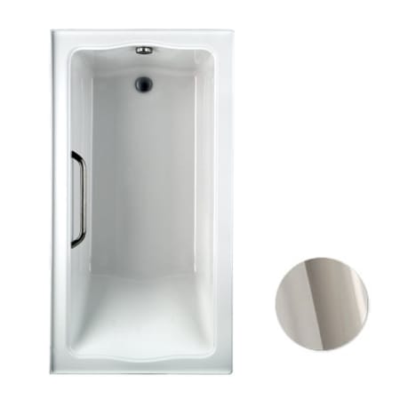 A large image of the TOTO ABY782PY3 Cotton / Polished Nickel