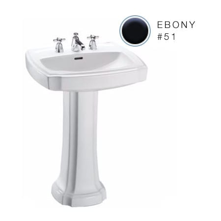 A large image of the TOTO LPT972 Ebony