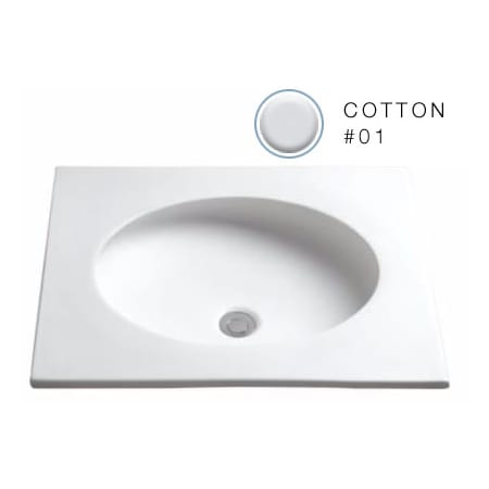 A large image of the TOTO LT180 Cotton