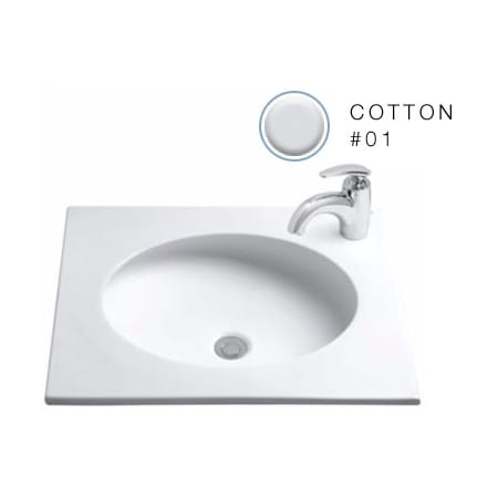 A large image of the TOTO LT182 Cotton