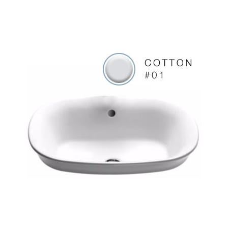A large image of the TOTO LT480G Cotton