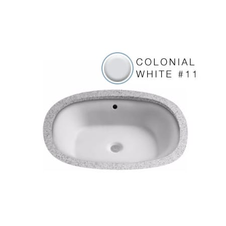 A large image of the TOTO LT481G Colonial White