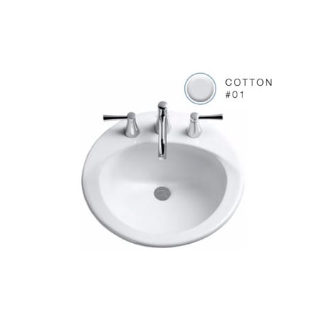 A large image of the TOTO LT512.8G Cotton