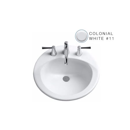 A large image of the TOTO LT512.8G Colonial White