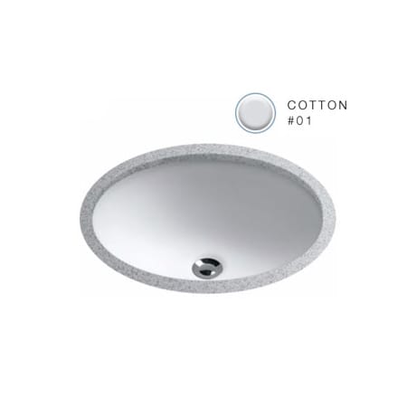 A large image of the TOTO LT577 Cotton