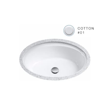 A large image of the TOTO LT641 Cotton