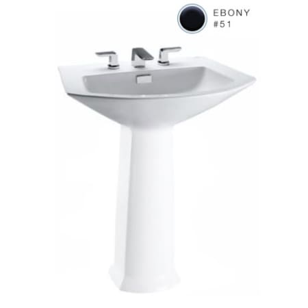 A large image of the TOTO LT962 Ebony
