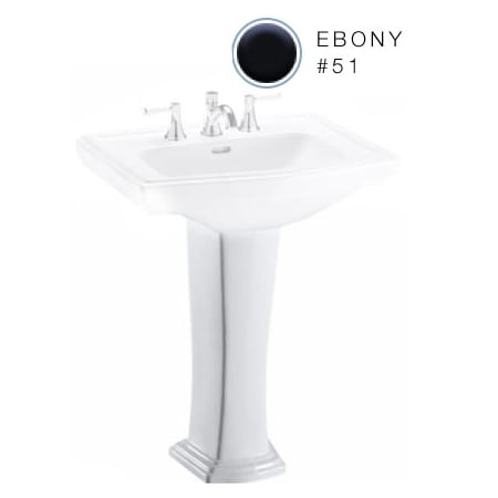 A large image of the TOTO PT780 Ebony