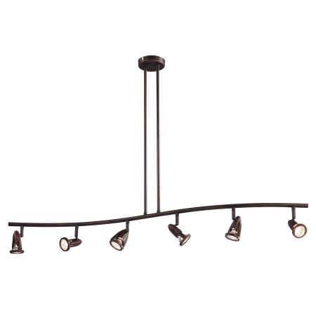 A large image of the Trans Globe Lighting W-466-6 Rubbed Oil Bronze