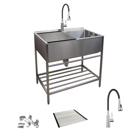 A large image of the Transolid TRS_TFH-3622 Brushed Stainless