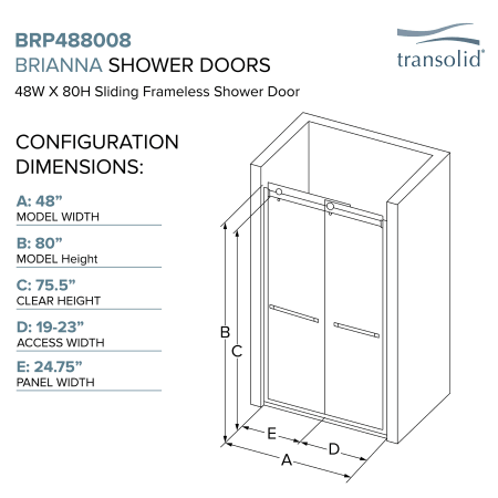 A large image of the Transolid BRP488008C-R Alternate Image