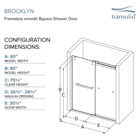 A large image of the Transolid BYPT608010C-BK Alternate Image