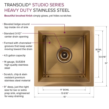 A large image of the Transolid PUSB15159 Alternate Image