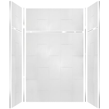 A large image of the Transolid PWKX60367224 White Vertical Tile