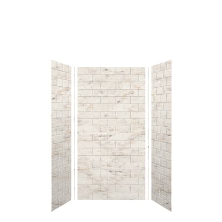 A large image of the Transolid SWK363672 Biscotti Marble Subway Tile