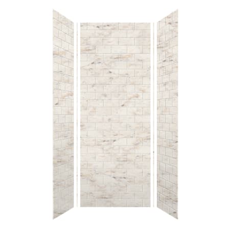 A large image of the Transolid SWK363696 Biscotti Marble Subway Tile