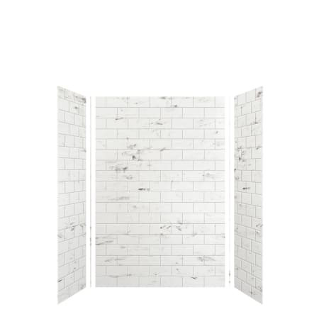 A large image of the Transolid SWK483672 White Venito Subway Tile