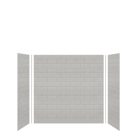 A large image of the Transolid SWK603660 Grey Beach Subway Tile