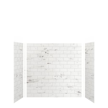 A large image of the Transolid SWK603660 White Venito Subway Tile