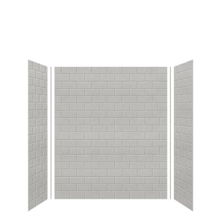 A large image of the Transolid SWK603672 Grey Beach Subway Tile