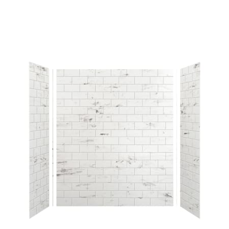 A large image of the Transolid SWK603672 White Venito Subway Tile