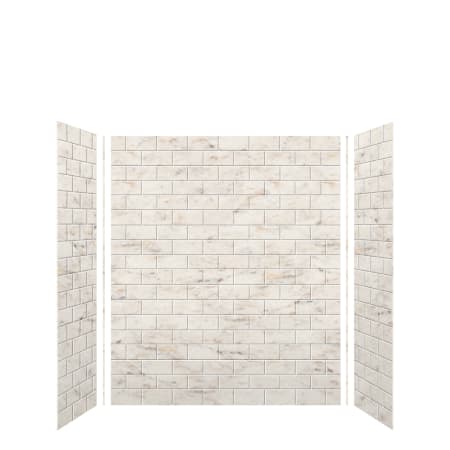 A large image of the Transolid SWK603672 Biscotti Marble Subway Tile