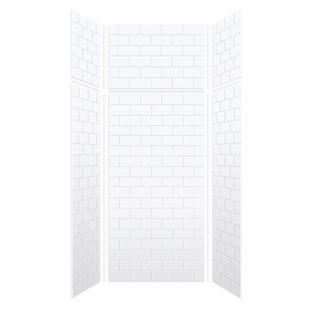 A large image of the Transolid SWKX36367224 White Subway Tile