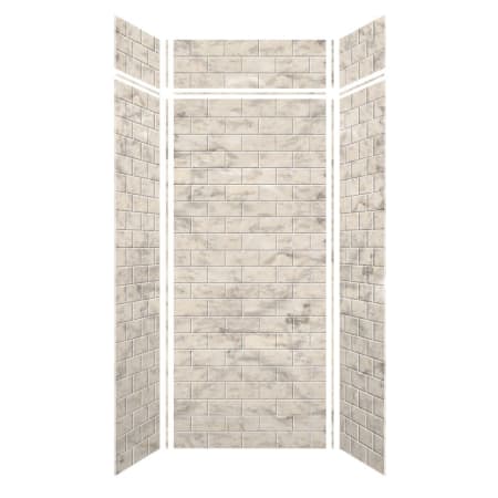 A large image of the Transolid SWKX36368412 Sand Creme Subway Tile
