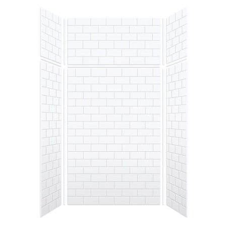 A large image of the Transolid SWKX48367224 White Subway Tile
